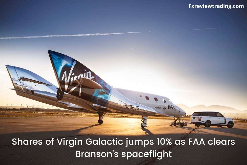 Shares of Virgin Galactic jumps 10% as FAA clears Branson’s spaceflight