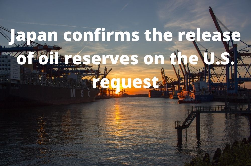 Japan confirms the release of oil reserves on the U.S. request