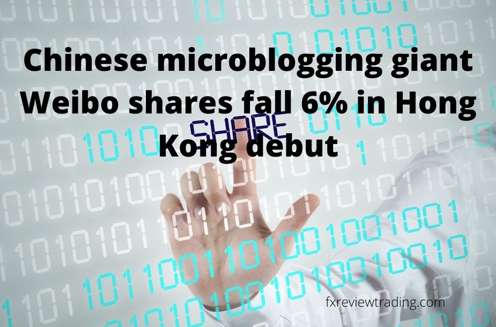 Chinese microblogging giant Weibo shares fall 6% in Hong Kong debut