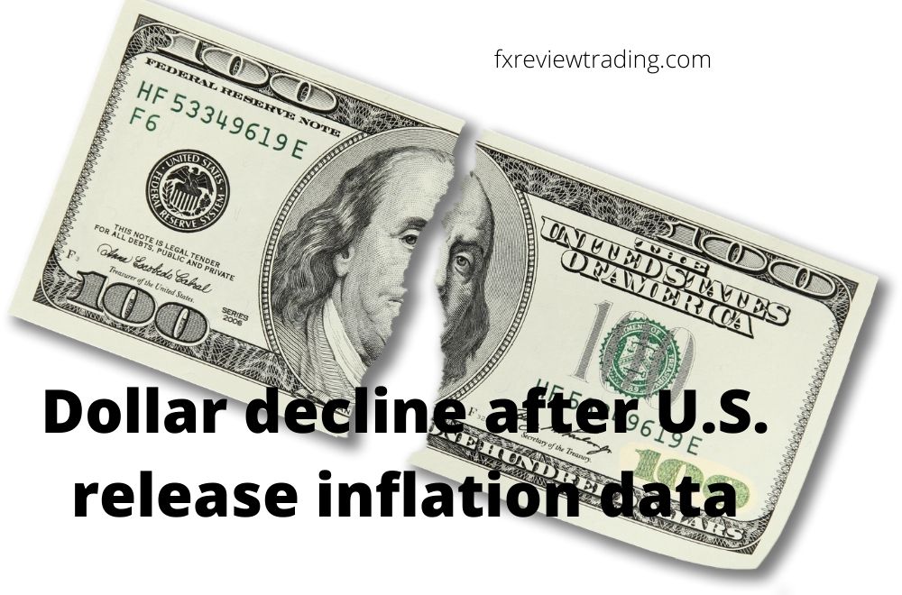 Dollar decline after U.S. release inflation data