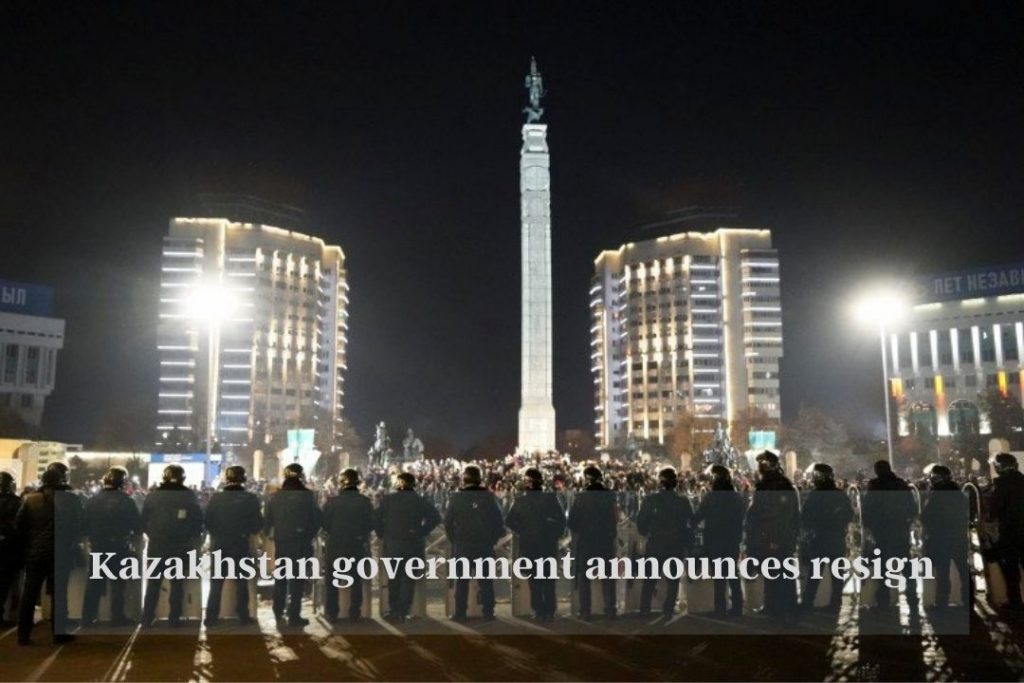 Kazakhstan government announces to resign