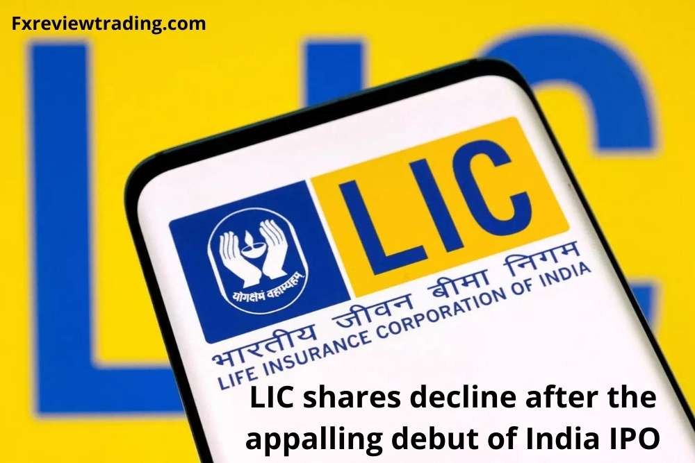LIC shares decline after the appalling debut of India IPO