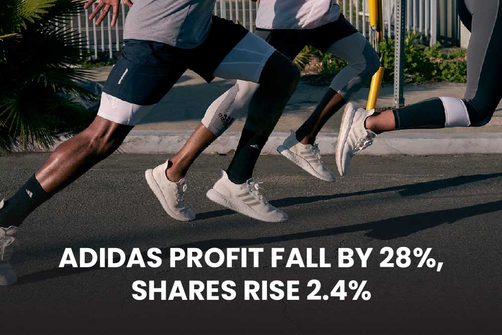 Adidas profit fall by 28 shares rise 2.4