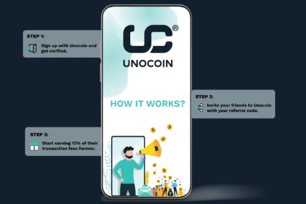 unocoin Bonuses, Contests & Promotions refer and earn